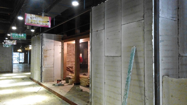 博悅佳輕質(zhì)隔墻板卓刀泉古玩店施工案例