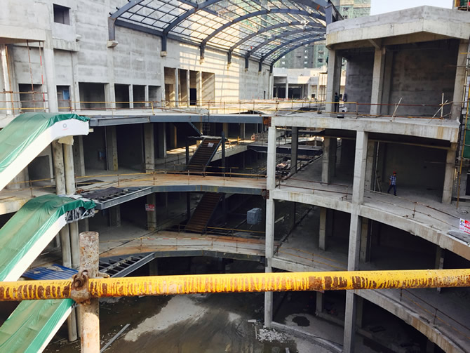 輕質(zhì)隔墻板在綜合性廣場(chǎng)建筑中的使用案例